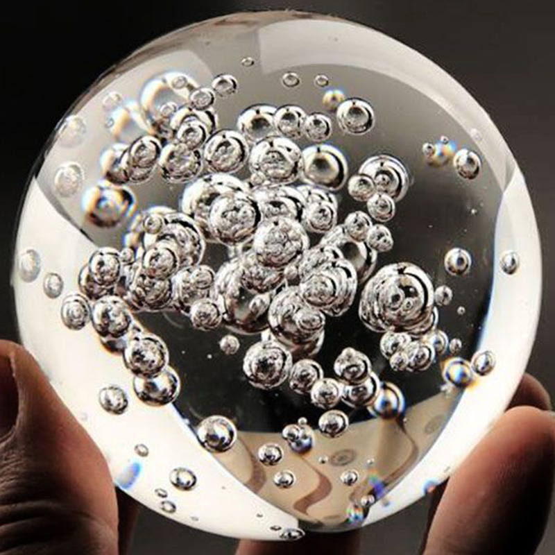 Paper Weight Crystal - 40/60/80MM Trong Suốt Bong Bóng Quả