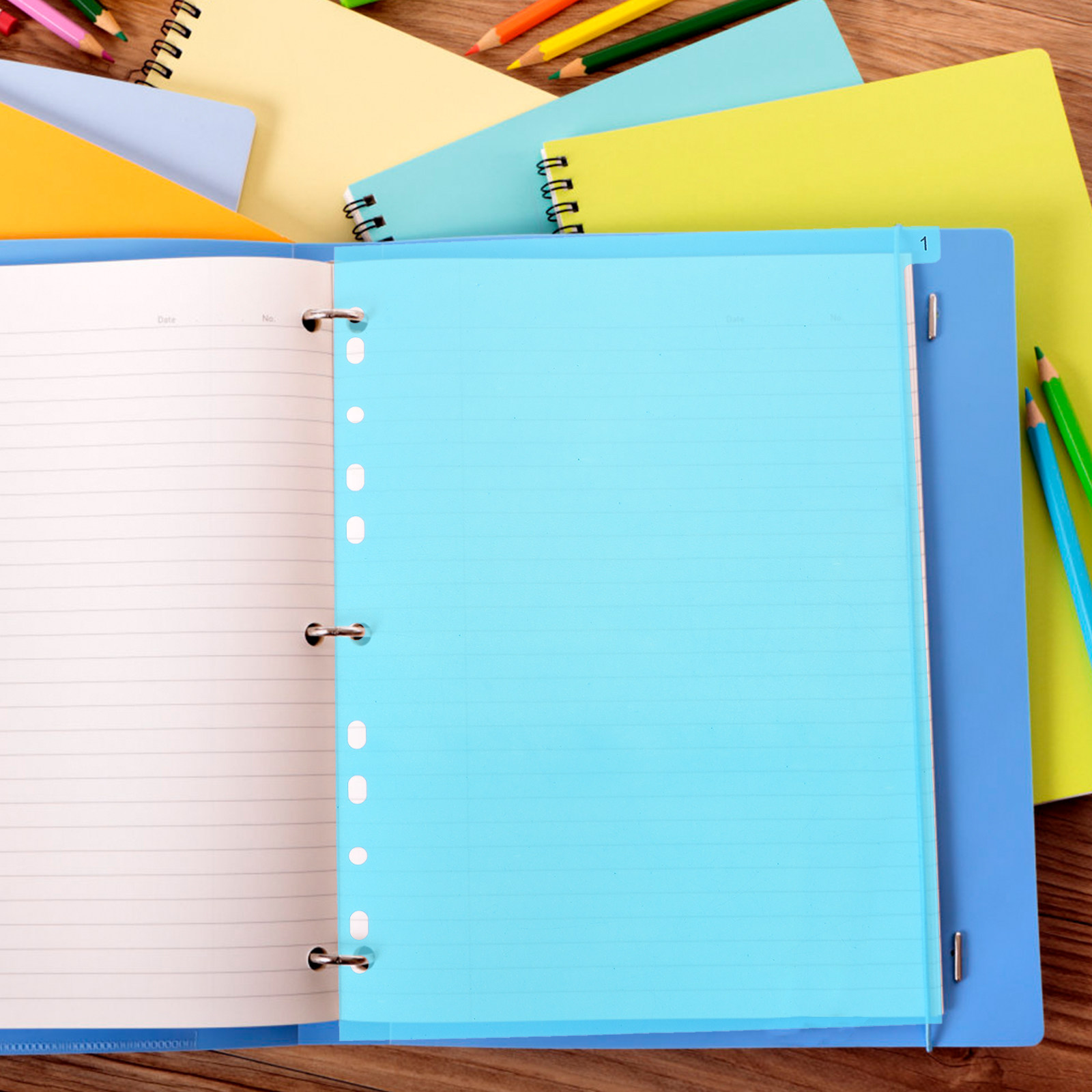 5Pcs Binder Dividers Colored P - đánh giá và giá Tab Divider A4