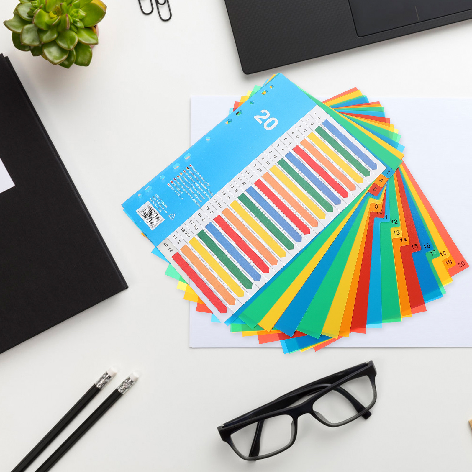 5Pcs Binder Dividers Colored P - đánh giá và giá Tab Divider A4