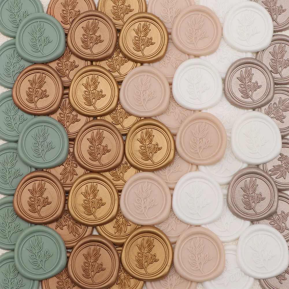 25pcs/set Olive Branches Leafy - đánh giá và giá Wax Seal Stamp Set