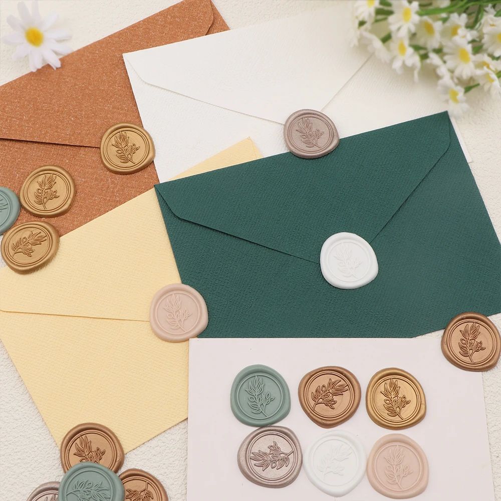25pcs/set Olive Branches Leafy - đánh giá và giá Wax Seal Stamp Set