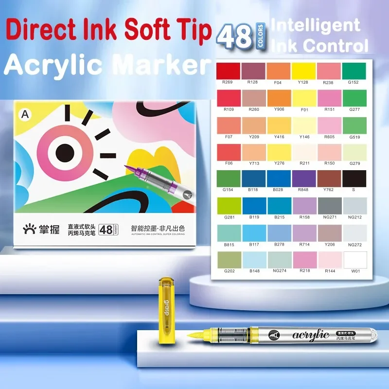 GRASP 120/1 Colors Marker Acry - đánh giá và giá Copic Marker Sketch