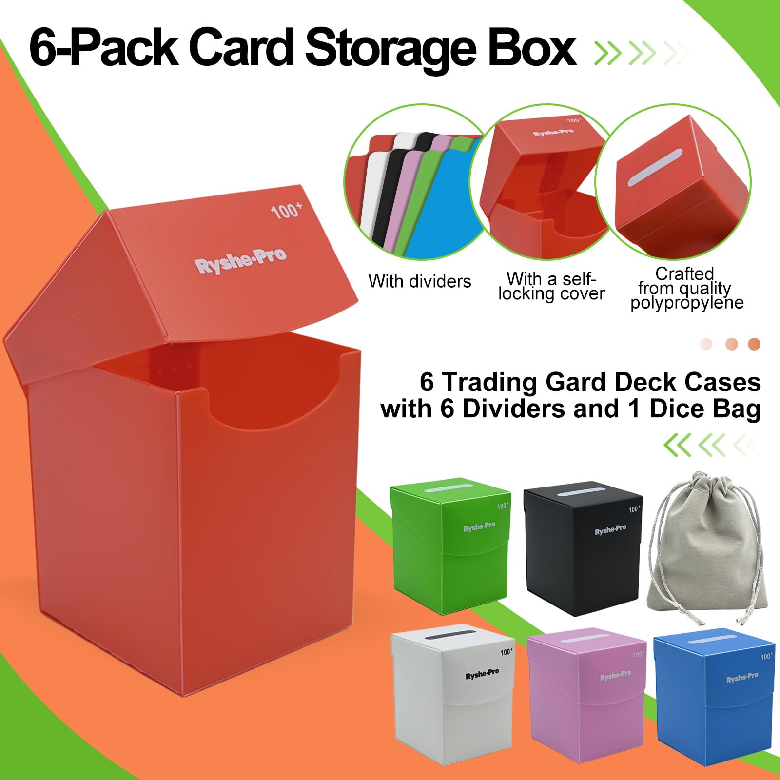 TCG Deck Box for 100+ Cards Co - đánh giá và giá Card Index Box