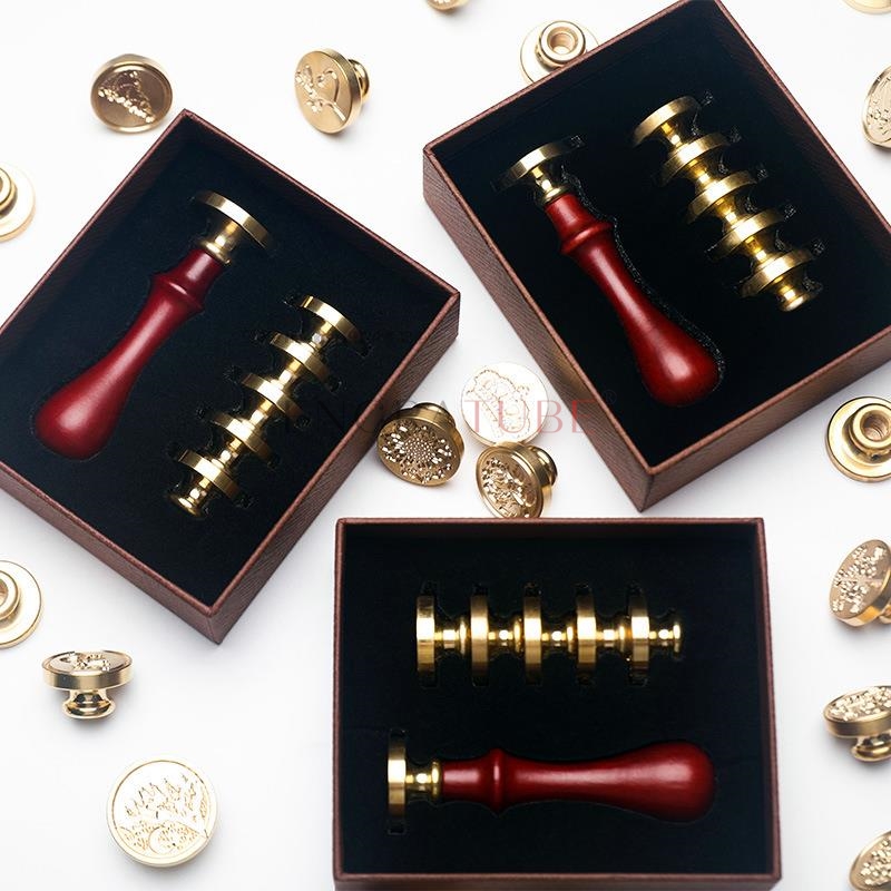 6 Copper Wax Seal Stamp Heads  - đánh giá và giá Wax Seal Stamp Set